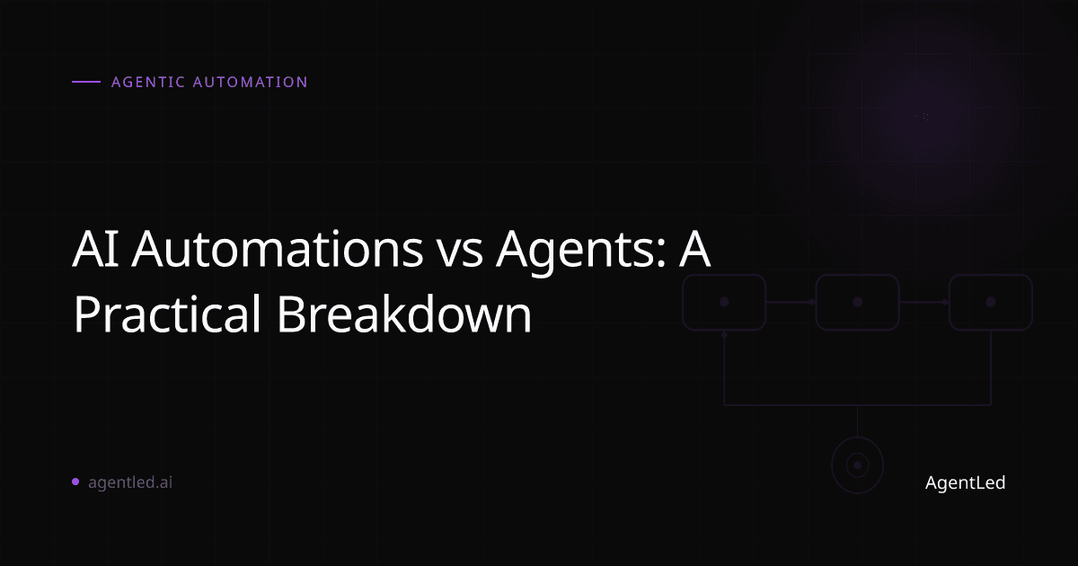 AI Automations vs Agents: A Practical Breakdown - Article by Nova